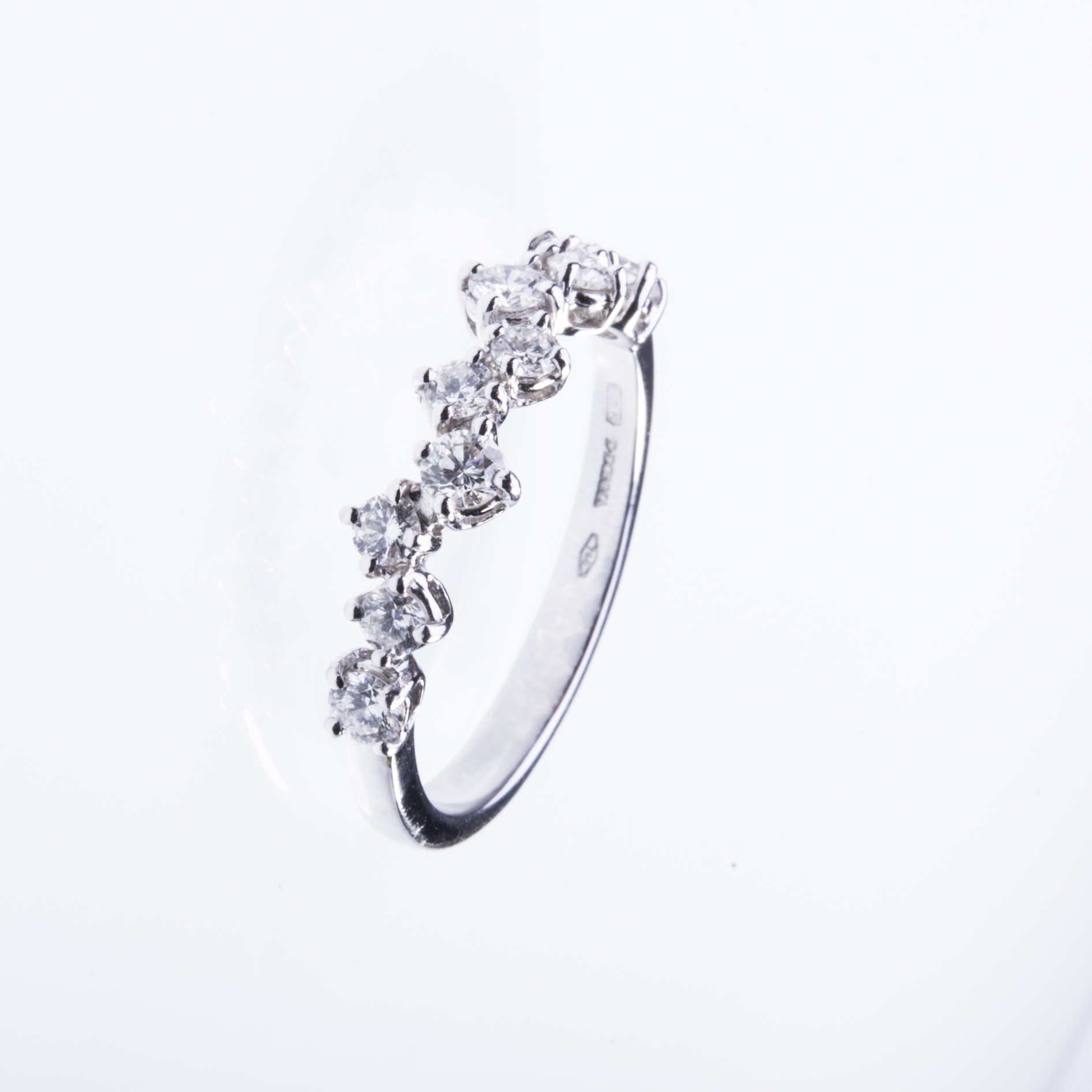 Anello Riviere Alternata Diamanti Ponzi Gioielli